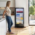 YITAHOME 6 Cu.Ft. Glass Door Beverage Refrigerator