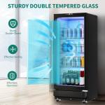 YITAHOME 6 Cu.Ft. Glass Door Beverage Refrigerator