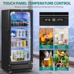 YITAHOME 6 Cu.Ft. Glass Door Beverage Refrigerator