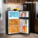 Manastin 3.5 Cu.Ft Mini Fridge with Freezer