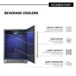 EdgeStar 142 Can Built-In Stainless Steel Cooler