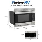Tough Grade 1.0 Cu ft Stainless Steel Microwave