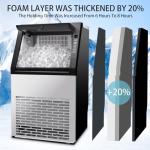 Erivess Commercial Ice Maker - 120 lbs Daily Output