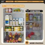 Manastin 4.5 Cu.Ft. Mini Fridge with Freezer