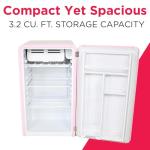 Frigidaire 3.2 cu ft Retro Compact Pink Fridge