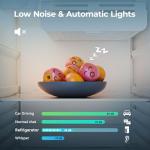 EUHOMY 4.4 Cu.Ft Mini Fridge with Freezer