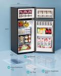 EUHOMY 4.0 Cu.Ft Mini Fridge with Freezer