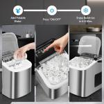 MAXEVE Portable Countertop Ice Maker - 34LBs/24H