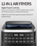 EDENPEER 12-IN-1 Digital Air Fryer 7.5 QT