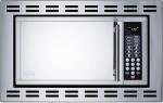 Summit 24" Built-In Microwave with Mirror Finish