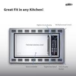 Summit 24" Built-In Microwave with Mirror Finish
