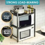 Expandable Microwave Oven Rack with Hooks