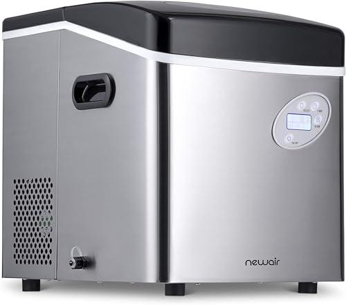 Newair 50 lb Portable Ice Maker - Stainless Steel