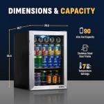 NewAir Mini Beverage Cooler, 90 Can Capacity