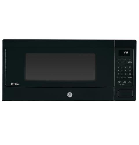 GE Profile 1.1 Cu Ft Black Countertop Microwave