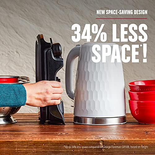 George Foreman GRS040B 760W Black Plate Grill