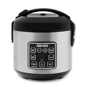 Aroma 8-Cup Digital Rice Cooker & Food Steamer
