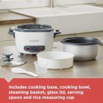 BLACK+DECKER 16-Cup Rice Cooker with Steaming Basket