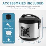 Aroma 8-Cup Digital Rice Cooker & Food Steamer