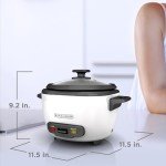 BLACK+DECKER 16-Cup Rice Cooker with Steaming Basket