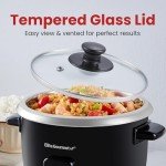 Elite Gourmet Electric Rice Cooker, 6 Cups Capacity