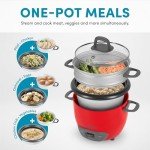 6-Cup Nonstick Rice Cooker and Food Steamer