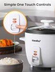 COMFEE' 6-Cup Rice Cooker with Non-Stick Bowl