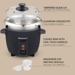 Elite Gourmet Electric Rice Cooker, 6 Cups Capacity