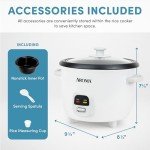 AROMA® 3-Cup Rice Cooker and Soup Maker
