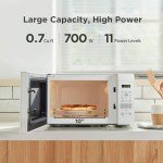 Comfee' 0.7 Cu.Ft 700W Microwave Oven