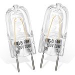 Halogen Light Bulb for GE Microwave - 2 Pack