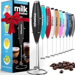 PowerLix Electric Milk Frother with Stand