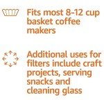 Amazon Basics 200 Count Basket Coffee Filters