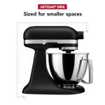 KitchenAid Artisan Mini 3.5 Qt Stand Mixer - Black