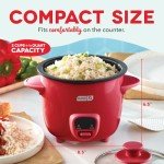 DASH Mini Rice Cooker & Steamer, 0.5 Quart