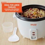 IMUSA 5-Cup Electric Nonstick Rice Cooker, White