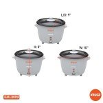 IMUSA 5-Cup Electric Nonstick Rice Cooker, White