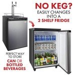 Kegco 24" Dual Tap Stainless Steel Kegerator