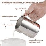 Stainless Steel Milk Frothing Pitcher Set