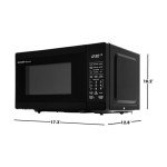 SHARP 0.7 CuFt Countertop Microwave Oven, Black