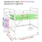 Adjustable 2-Tier Microwave Rack with Hooks