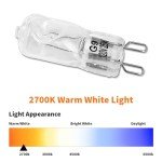 Halogen Light Bulb for Whirlpool Microwave, 4 Pack