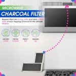 Microwave Charcoal Filter Replacement - 2-Pack