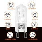 Halogen Light Bulb for Whirlpool Microwave, 4 Pack