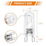 Halogen Light Bulb for Whirlpool Microwave, 4 Pack
