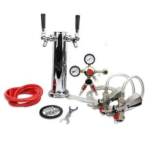 BACOENG Double Faucet Beer Kegerator Conversion Kit