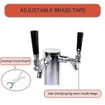 BACOENG Double Faucet Beer Kegerator Conversion Kit
