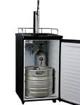 Kegco MPK199SS-G Stainless Steel Kegerator with Black Cabinet