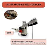 BACOENG Double Faucet Beer Kegerator Conversion Kit