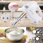 WEPSEN 5-Speed Hand Mixer with 5 Mixing Bowls